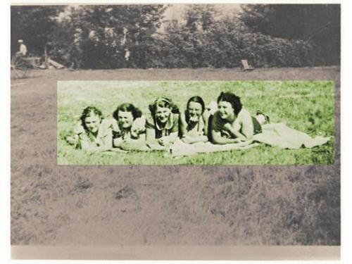 Bella, Anna, Mucie, Lily and Bea, prbably at Greiberg in the Catskilss, early 1942